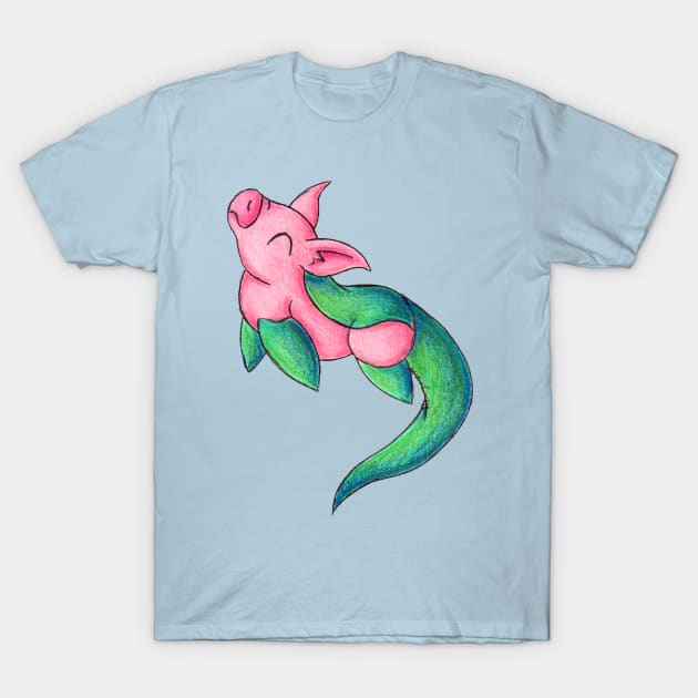 Plesiopiggy T-Shirt by KristenOKeefeArt